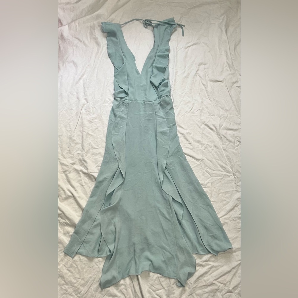 Flowy baby blue midi Zara dress. Never worn